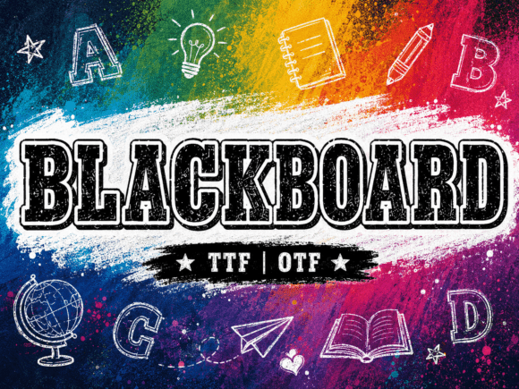 Blackboard: A Bold Display Font for Impactful Design