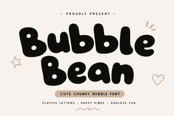 Bubble Bean: A Playful Display Font for Joyful Designs