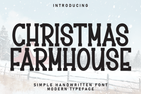 Christmas Farmhouse: A Typeface That Brings Cozy Charm to Your Designs