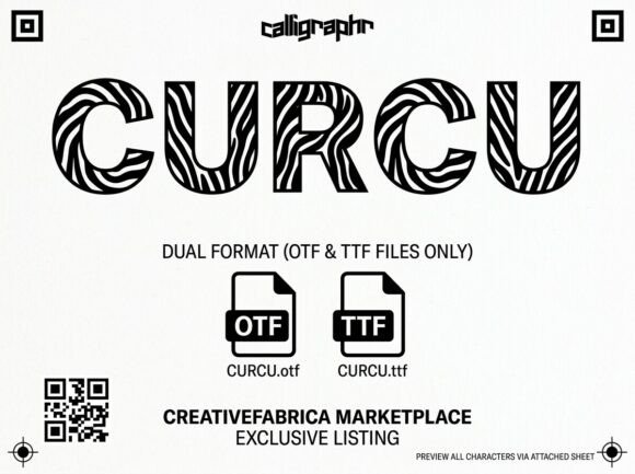 Curcu: Bold Display Font with Savanna Energy