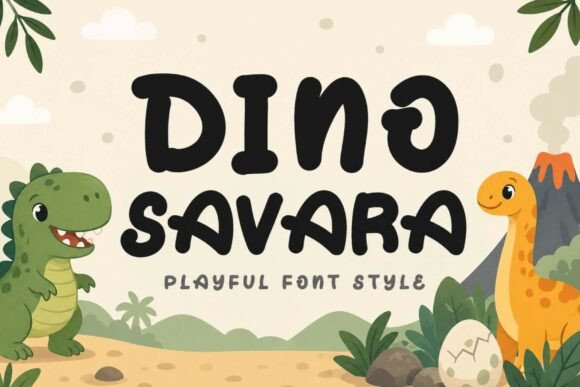 Discover the Charm of Dino Savara Display Font