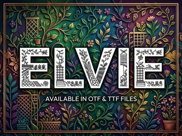 Elvie: A Stunning Decorative Display Typeface