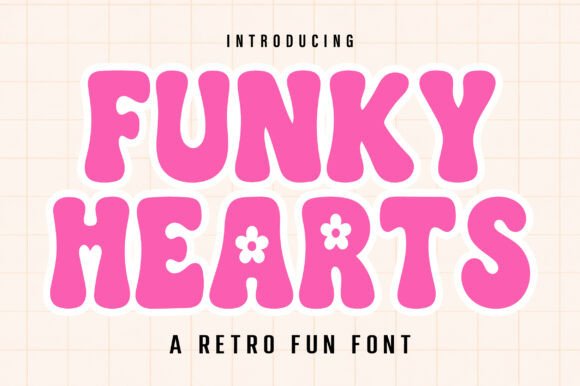 Funky Hearts: A Playful Font for Creative Projects