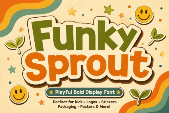 Funky Sprout: Your Go-To Retro Display Typeface