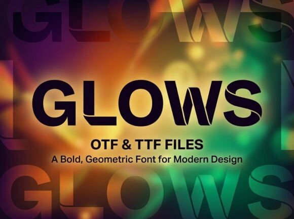 Glows: A Stunning Display Font for Bold Creators