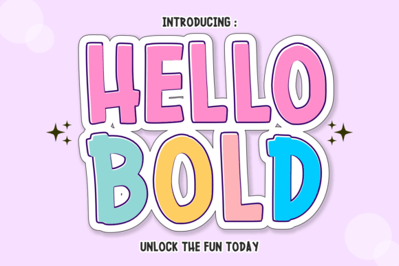Hello Bold: The Playful Font for Joyful Designs