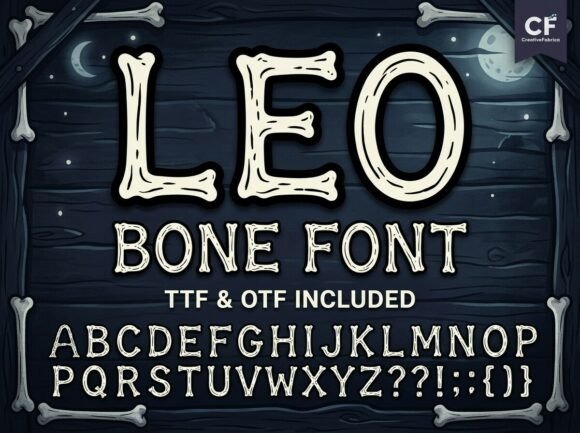 Leo: A Display Font with Skeletal Charm