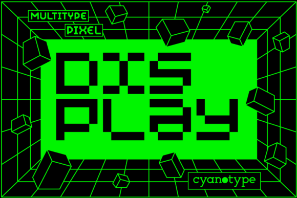 MultiType Pixel Display: A Cool, Uniquely Shaped Font