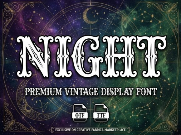 Night: Unlocking Rugged Victorian Elegance in Typography