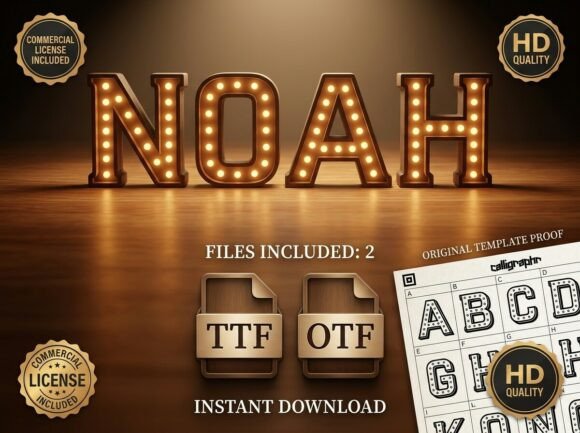 Noah: A Luminous Typeface for Iconic Branding
