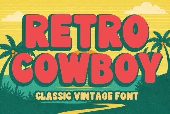 Retro Cowboy: A Bold Vintage Display Typeface
