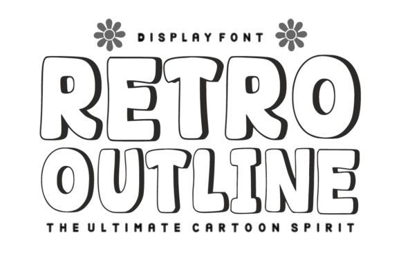Retro Outline: A Groovy Display Font for Creative Projects