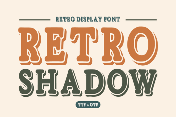 Retro Shadow: Bold Vintage Display Font