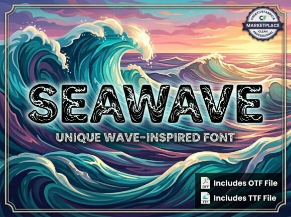 Seawave: A Bold Decorative Typeface for Striking Designs