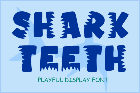 Shark Teeth: A Playful Display Font for Bold Designs