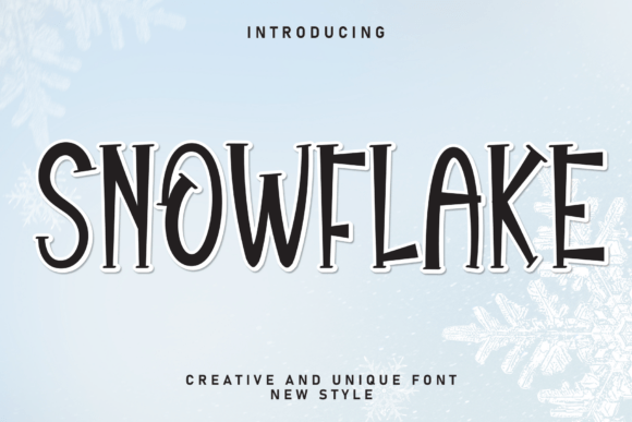 Snowflake: A Charming Handwritten Display Font