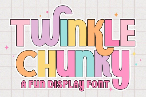 Twinkle Chunky: A Cheerful Display Font for Joyful Designs