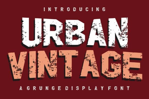 Urban Vintage: The Grunge Display Font for Bold Design